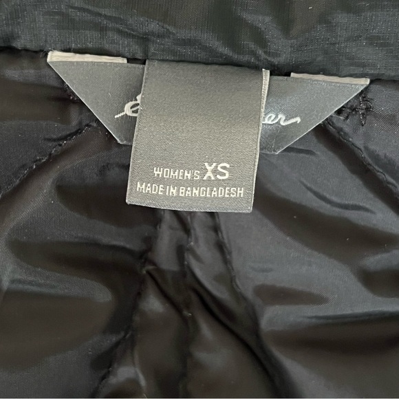 Eddie Bauer Womens Goose Down Quilted Puffer Vest EB700 Black XS - Picture 9 of 12